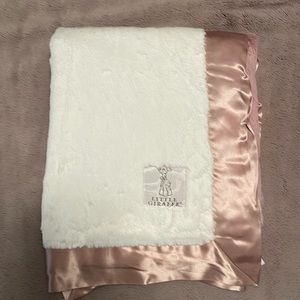 New Little Giraffe, Luxe baby blanket white/dusty pink